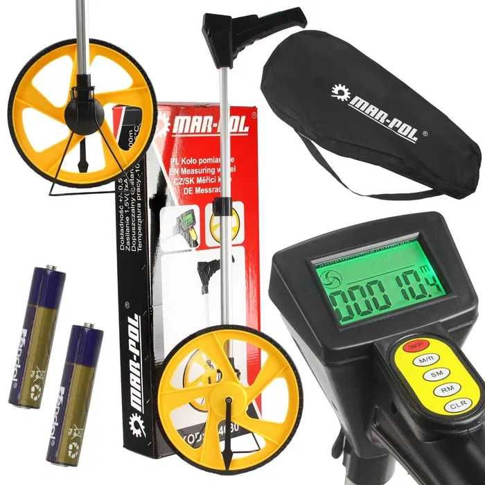 Koło pomiarowe duże mechaniczne drogomierz Solidne metrówka miara LCD