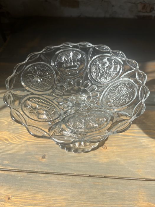 Ваза на ножке.Бонбоньерка.Хрусталь.Мальцово.СССР