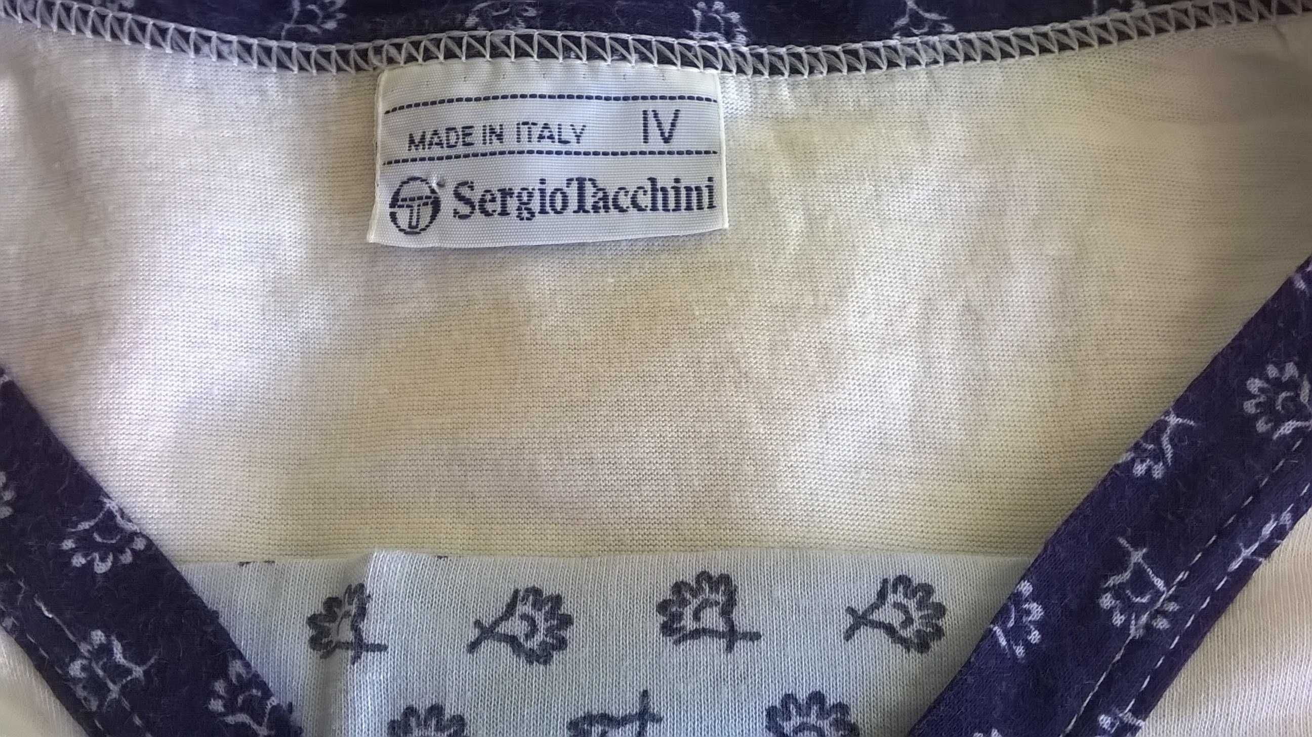 koszula shirt tennis Sergio Tacchini L/40 uni bawełna #vintage