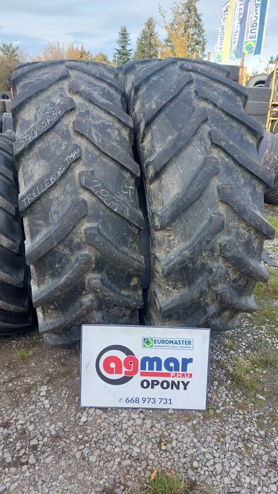 540/65r38 Trelleborg TM800 2 szt opony używane rolnicze