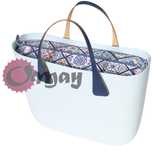 organizer do OBAG STANDARD kafelki niebieskie lazur 2 kieszenie OMAY