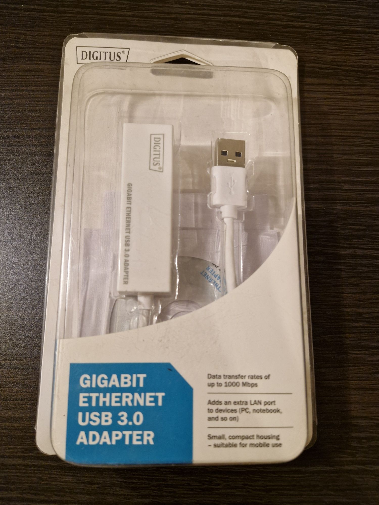 Digitus Karta sieciowa przewodowa USB 3.0 do Gigabit Ethernet 10/100/1