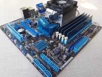 Комплект Материнка AM3 ASUS USB 3.0 + 4 ядра 3.0GHz + 8Gb DDR3