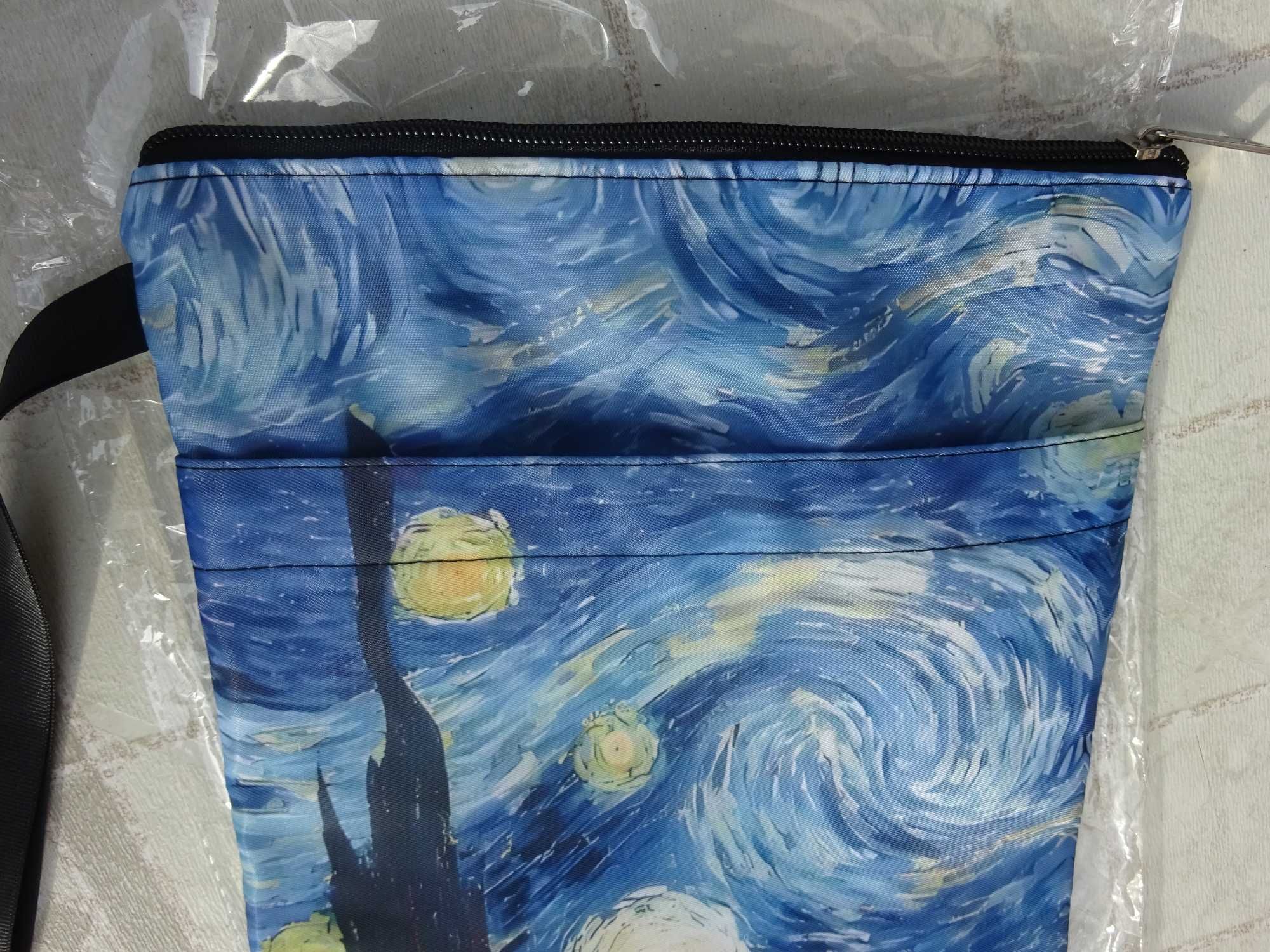 Nowa torebka etui na książkę dokumenty+ GRATIS książka van Gogh