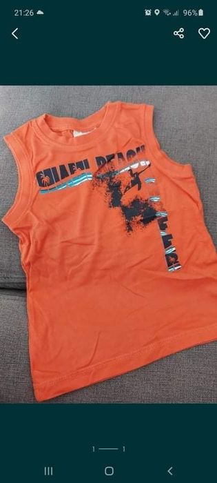 Bluzka bez rękawów rozm 98