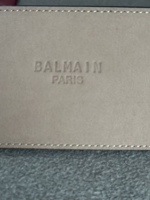 Balmain B- Pasek skórzany czarny B-BELT 95cm Nowy