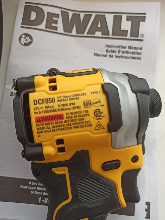 Імпакт Dewalt dcf 850 P1 комплект