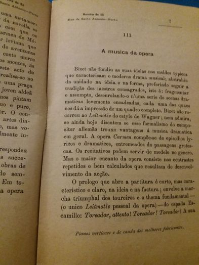 Programa de ópera em 4 actos de 1891(?)