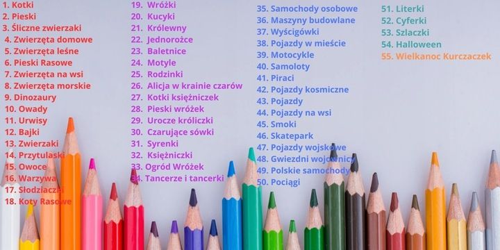 Mega Duży Zestaw Pakiet Kolorowanek Maluszkowe Malowanie Kolorowanki 2