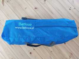 Łóżko turystyczne podróżnicze dla dziecka Beticco niebiesko-szare