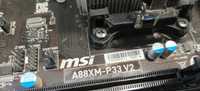 MSI A88XM-P33 V2 Micro ATX + Procesor + Pamięci