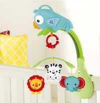 Mobile Fisher Price 3 em 1 animais da floresta