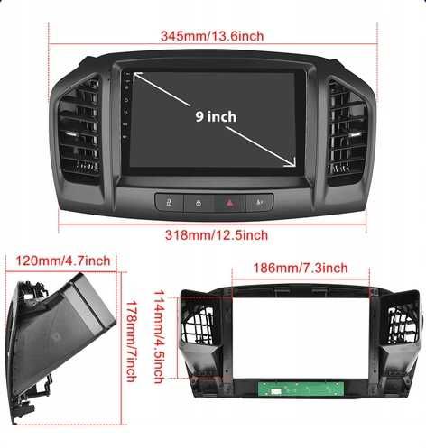 Radio nawigacja Opel Insignia ANDROID wyświetlacz BT GPS