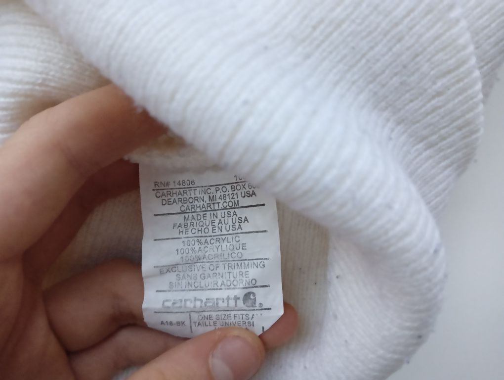 Шапка carhartt white