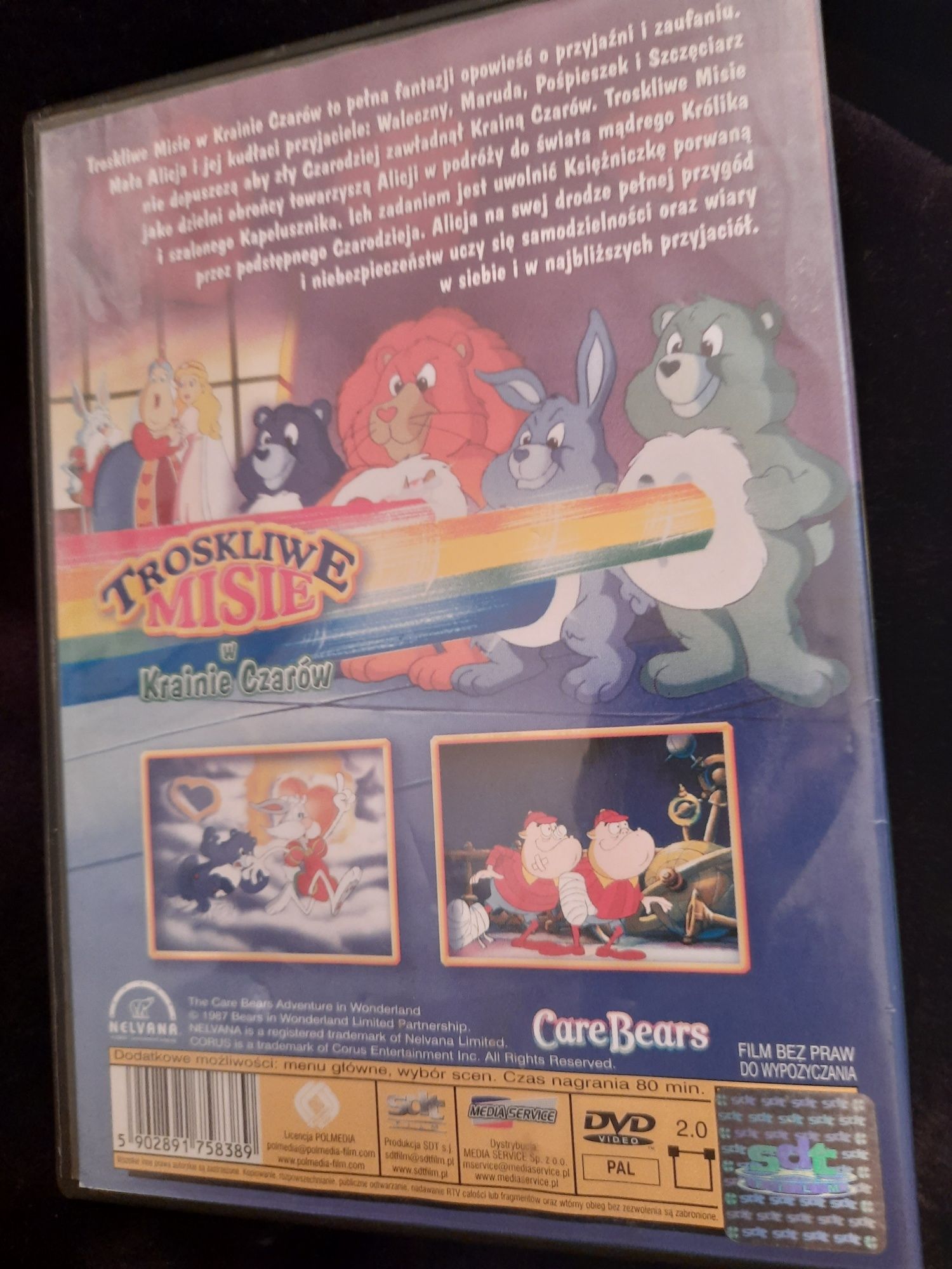 Bajka dla dzieci na dvd Troskliwe Misie