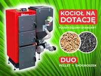 Piec, kocioł C.O. Ekopel 24 kW DUO na PELLET + ekogroszek 5 KLASA