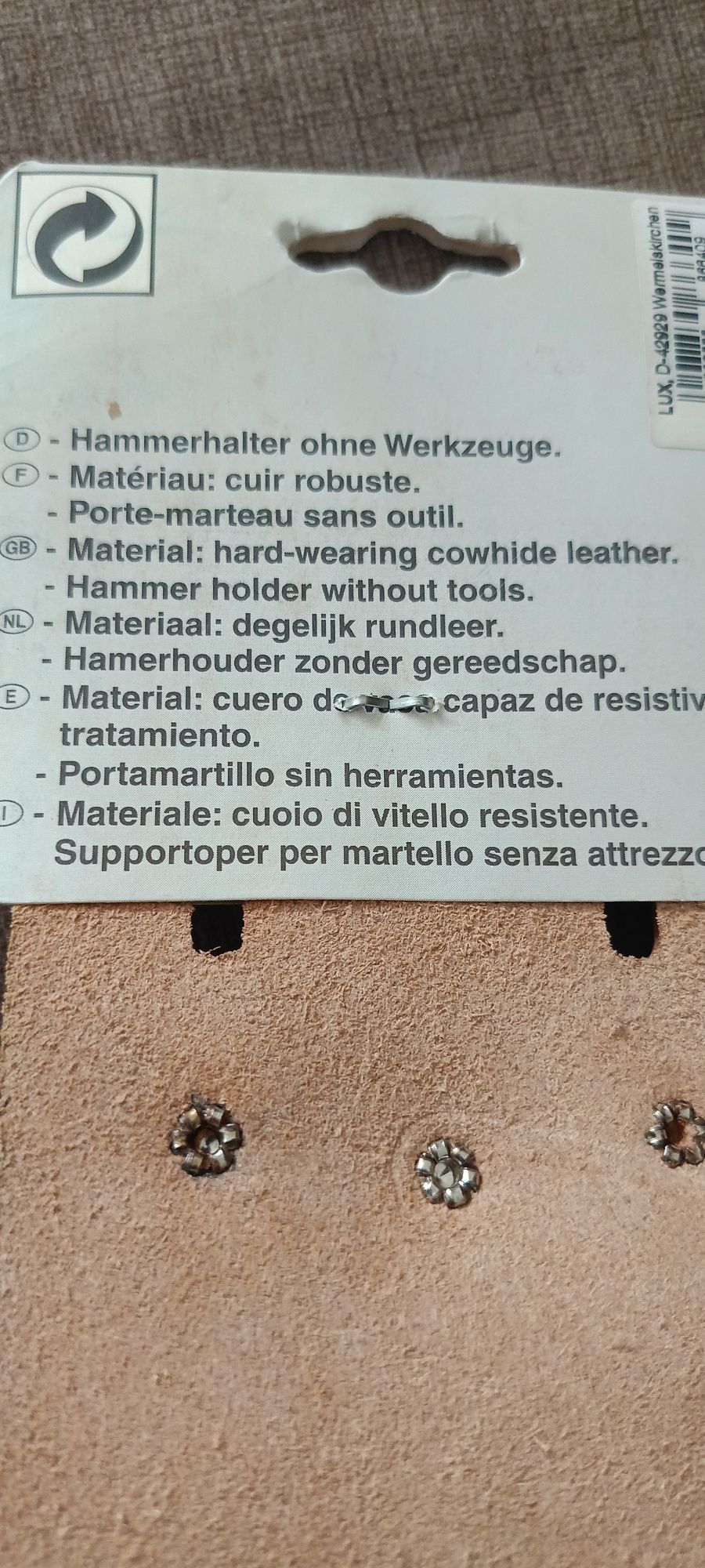 Uchwyt na młotek