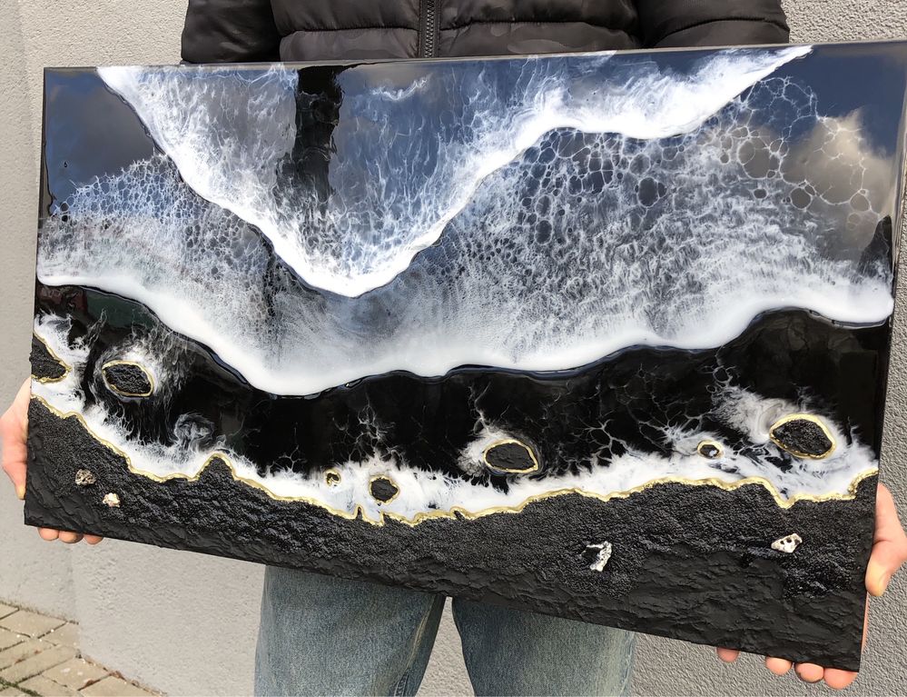 Obraz Morza Czarnego wykonany z żywicy epoksydowej