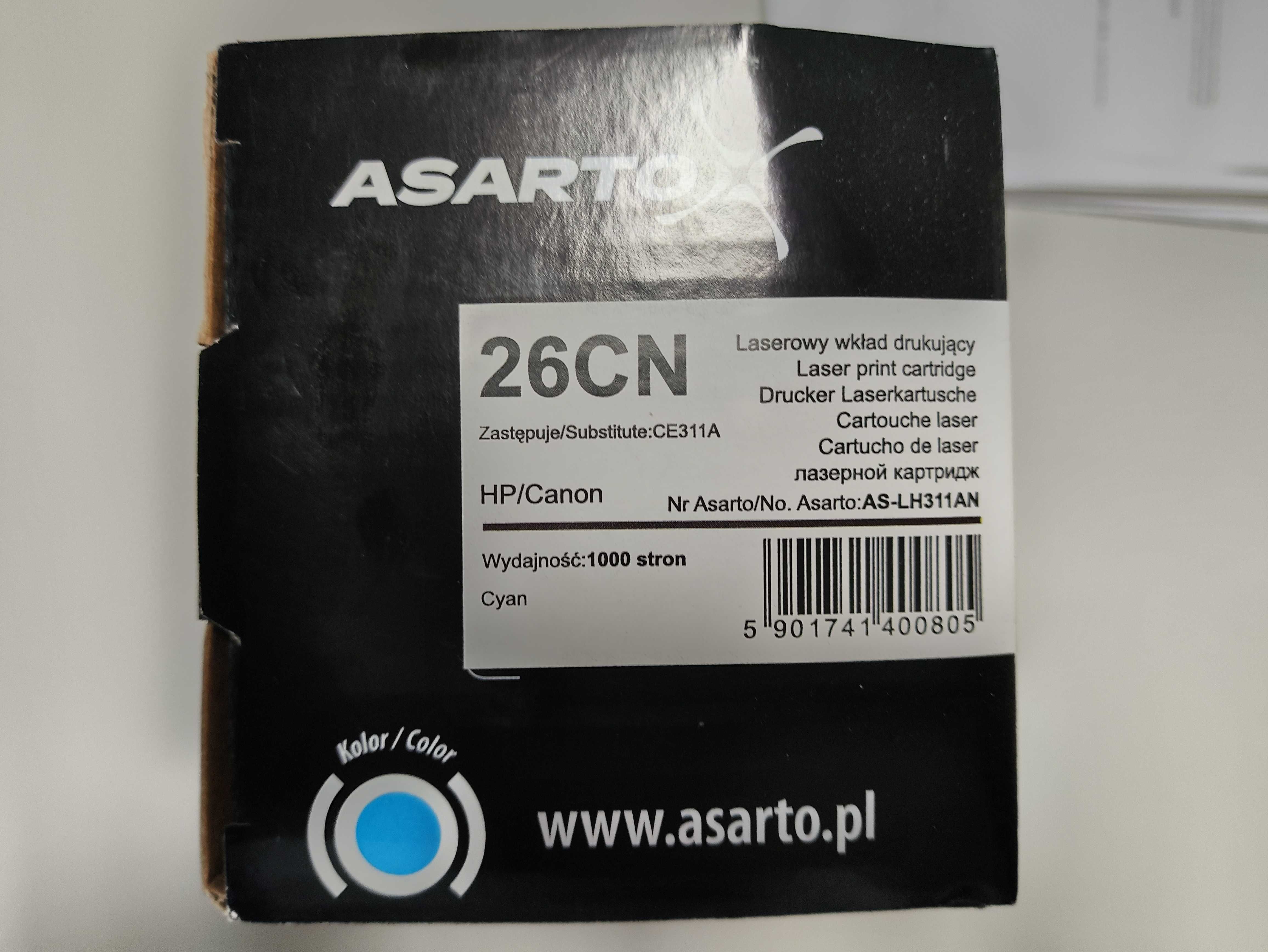 Toner Asarto do HP 26CN CE311A 1000 stron cyan