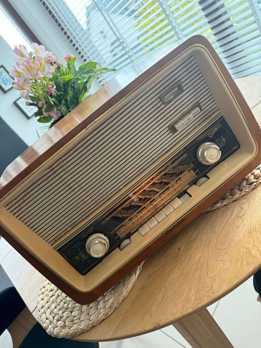Radio lampowe Graetz polka 813 po serwisie, stan bdb, rocznik 1960
