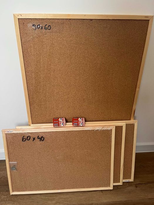 Tablica korkowa 40x 60 nowa + pinezki NOWA