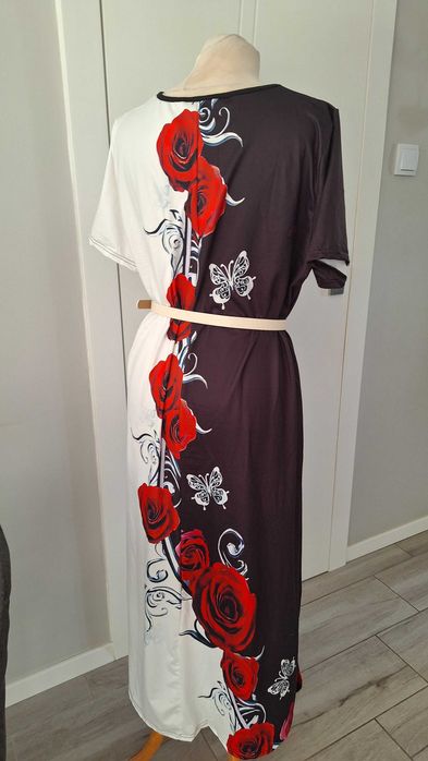 elegancka sukienka długa w roz 50 nowa