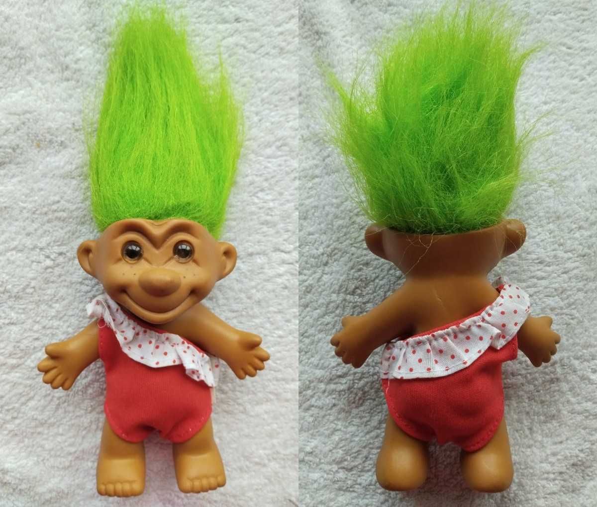 куколки, лялечки, троль (troll doll) з зеленим волоссям