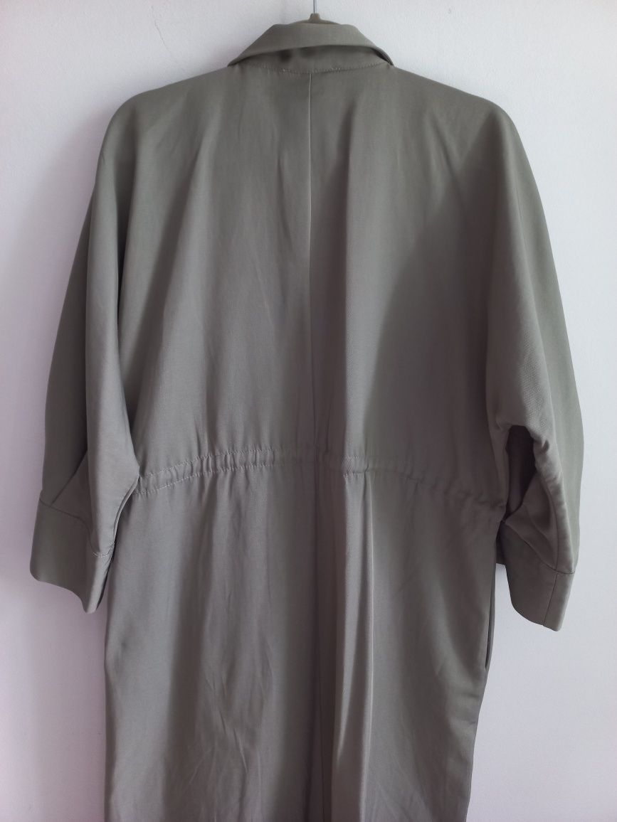Reserved sukienka szmizjerka koszulowa midi khaki oliwkowy L 40 nowa