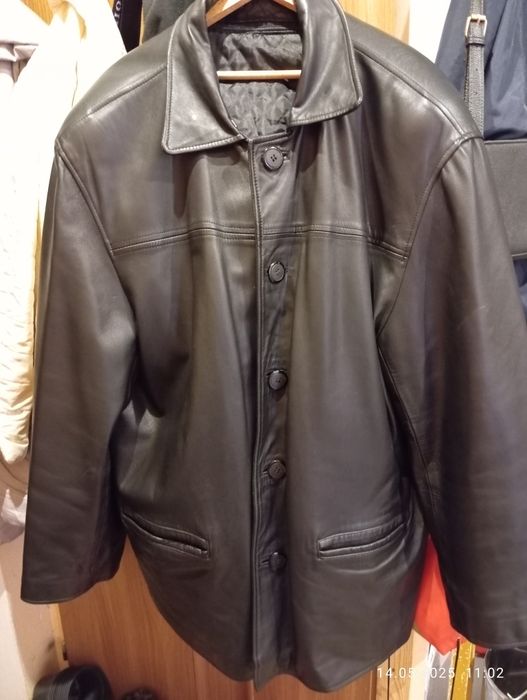 Kurtka skórzana czarna rozmiar 60
