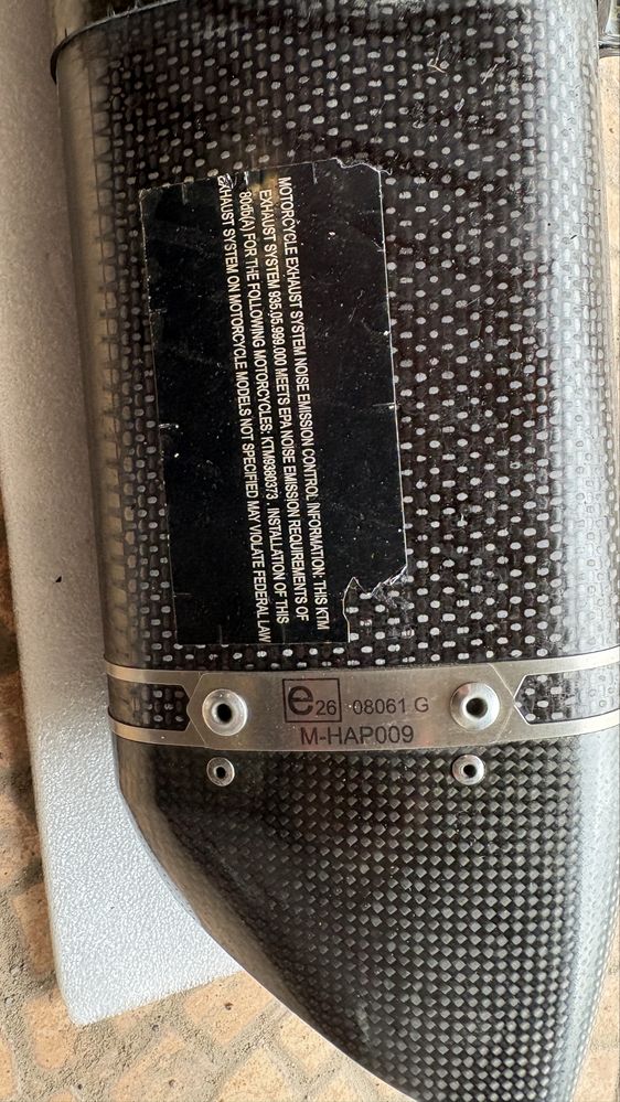 Tłumik Akrapovic ktm duke (wydech) oryginał
