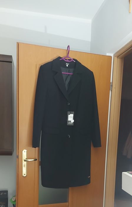 Płaszcz czarny Rock rozmiar 46