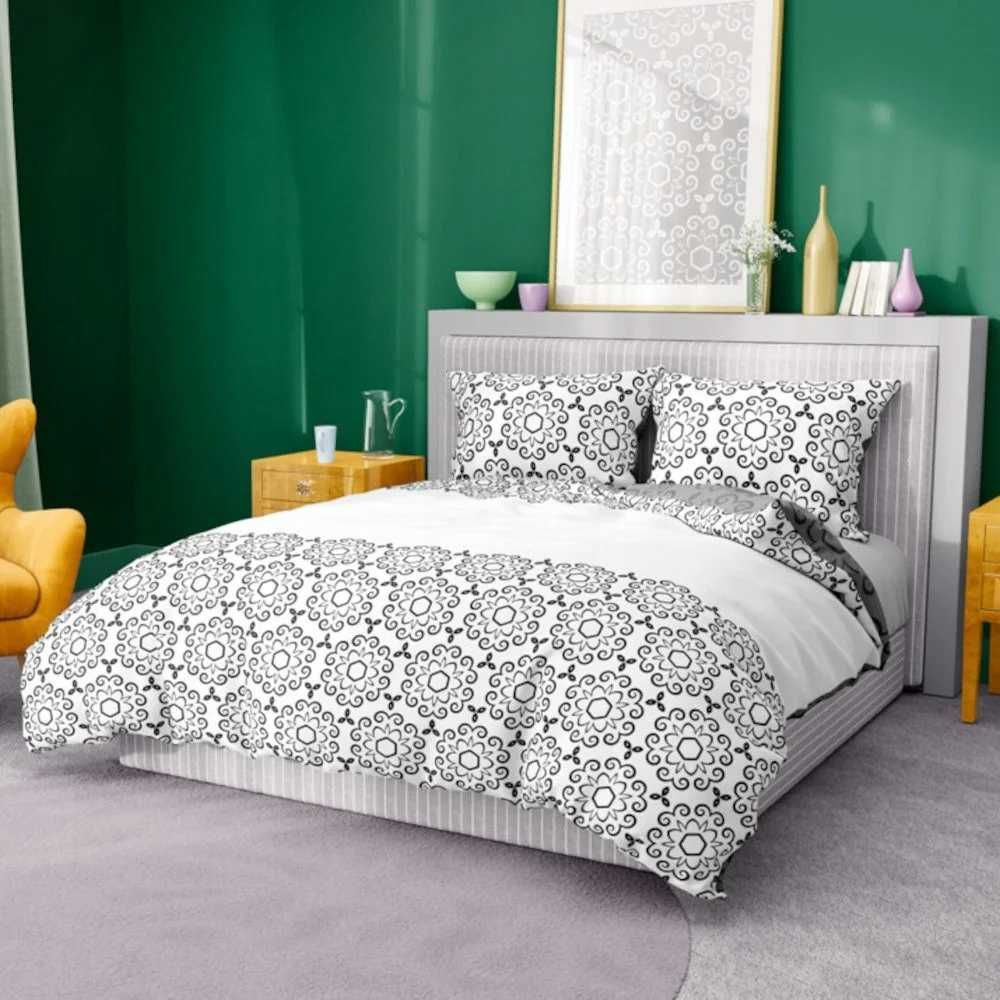 KOMPLET POŚCIELI GLAMOUR Bawełniana 140cm x 200cm 70cm x 90cm