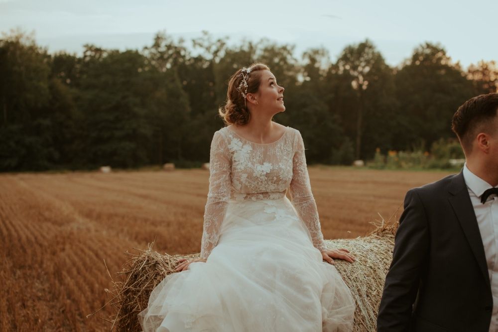 Suknia Ślubna Famosa BOHO Madonna rozmiar S