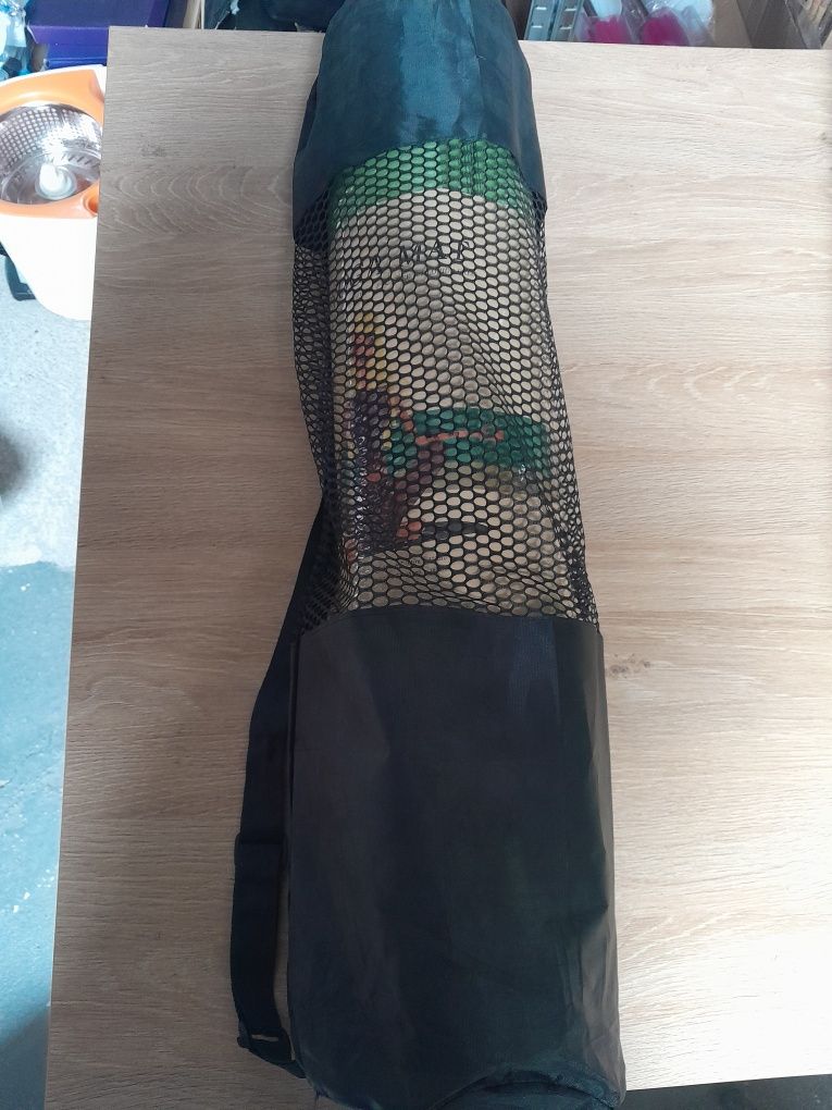 Mata do jogi 183x61cm 6mm zielona yoga matte z pokrowcem