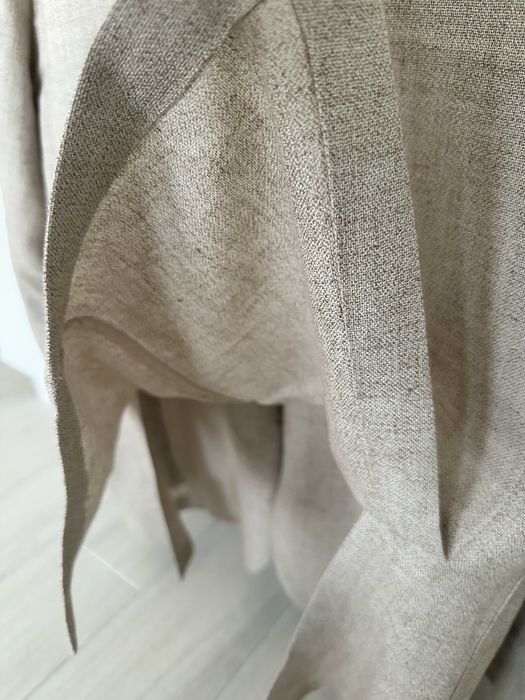 Чоловічий піджак блейзер вовна льон коричневий бежевий XL 54 Herse