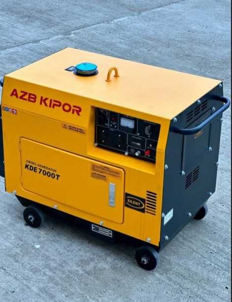 кipor 7000T надійний дизельний генератор у кожусі тихий 5 кВт мідна об