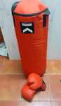 Saco boxe + luvas