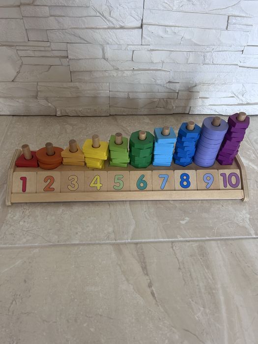 Klocki edukacyjne drewniane
