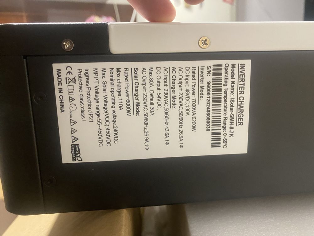Гибридный инвертор 6.2 кВт 7 кВА EA SUN не PowerMR Deye Growatt