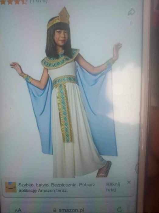 Cleopatra strój karnawałowy kostium przebranie