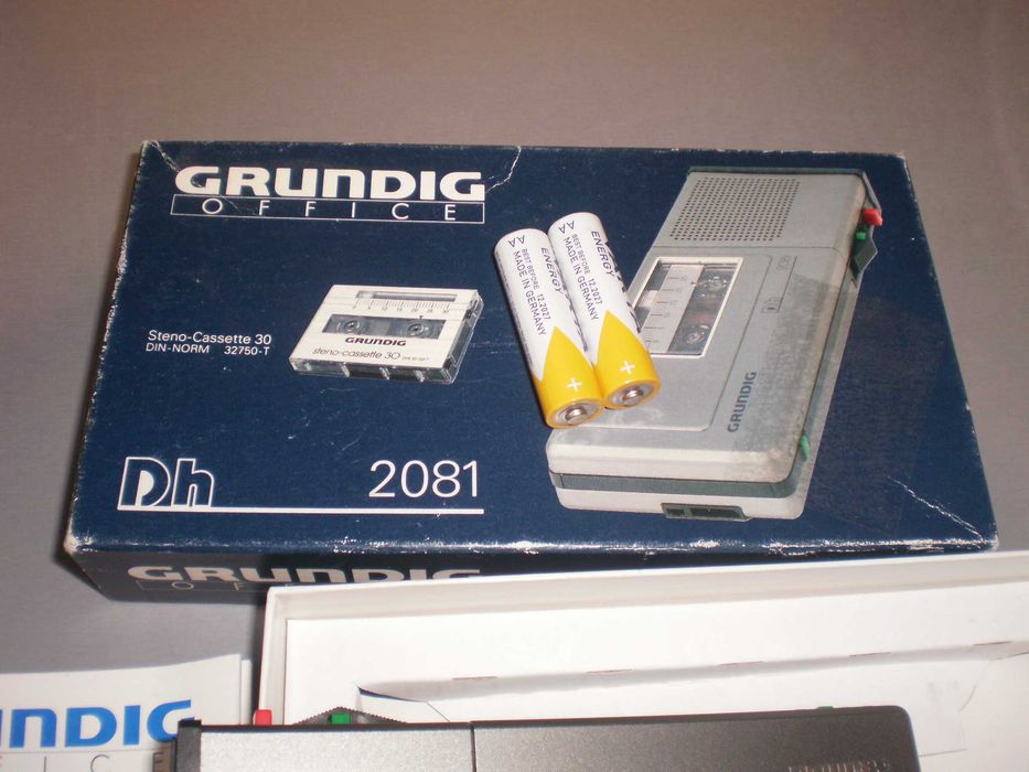 Dyktafon GRUNDIG Dh 2081 Jak nowy, wszystko w zestawie, ZOBACZ !!!