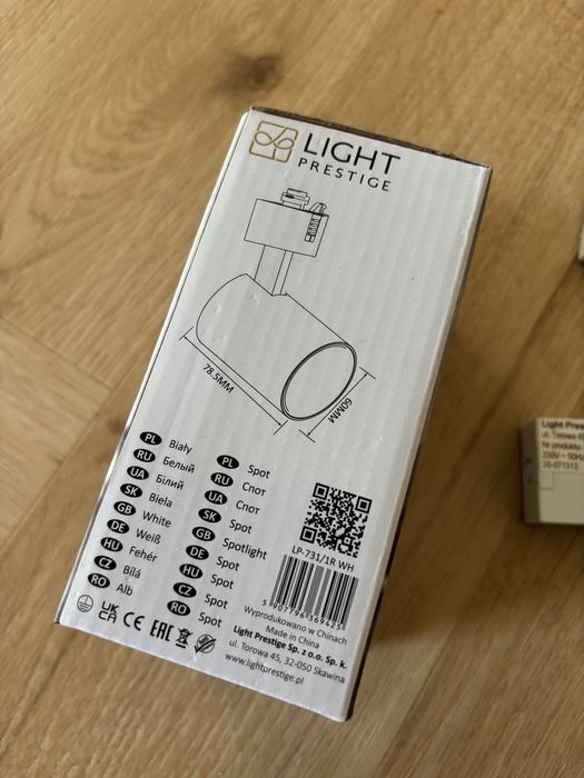 Light Prestige Snow LP-731/1R WH 3x spot biały GU10 + 5x zasilanie