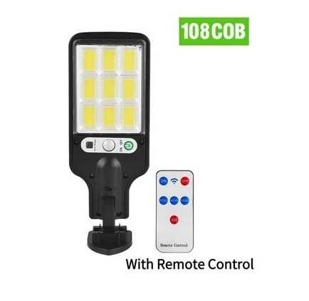 Lampa zewnętrzna SOLARNA LED COB czujnik ruchu pilot wodoodporna