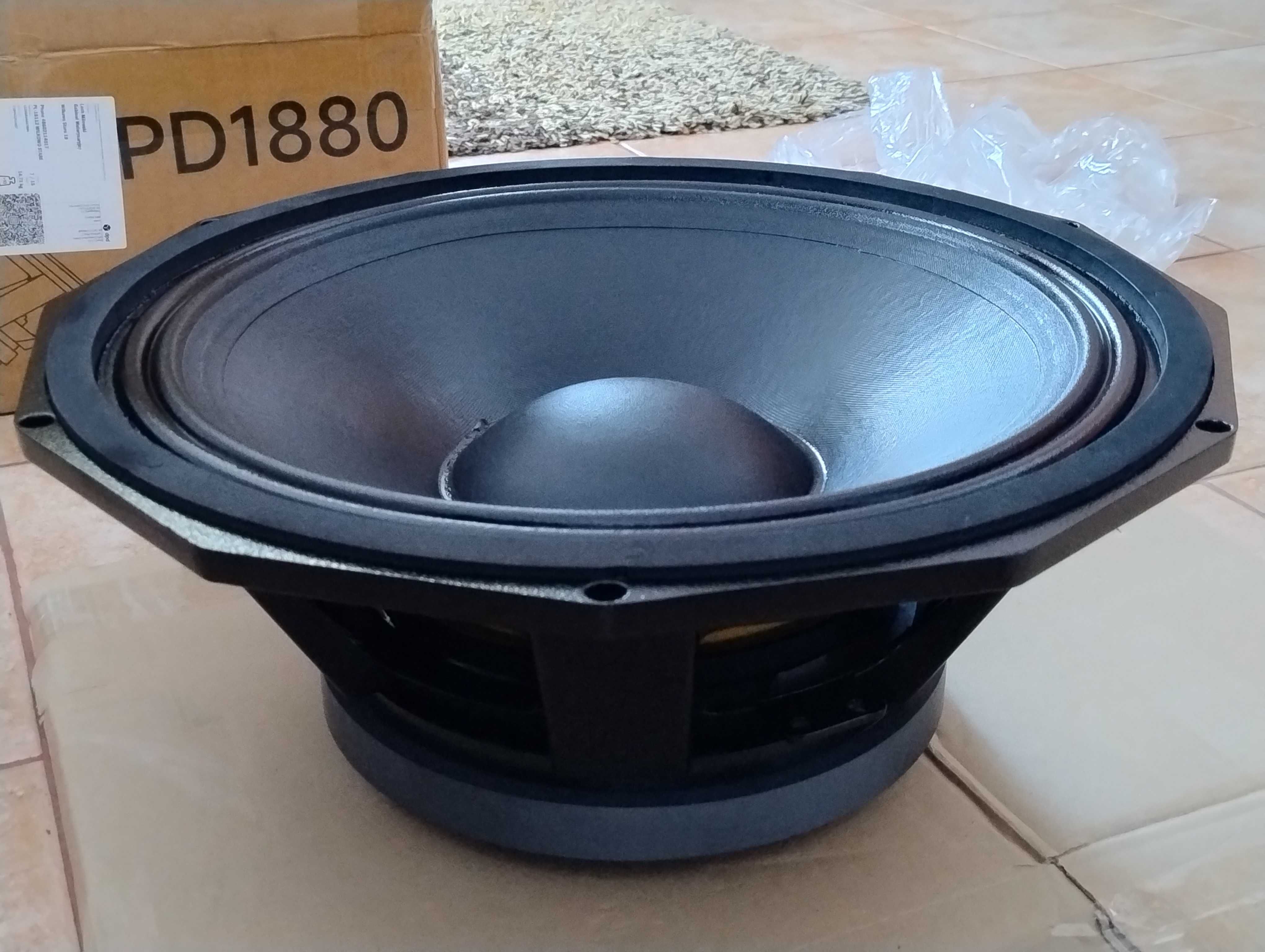 estradowy PD 1880 głośnik basowy 18' nowy bas subwoofer,