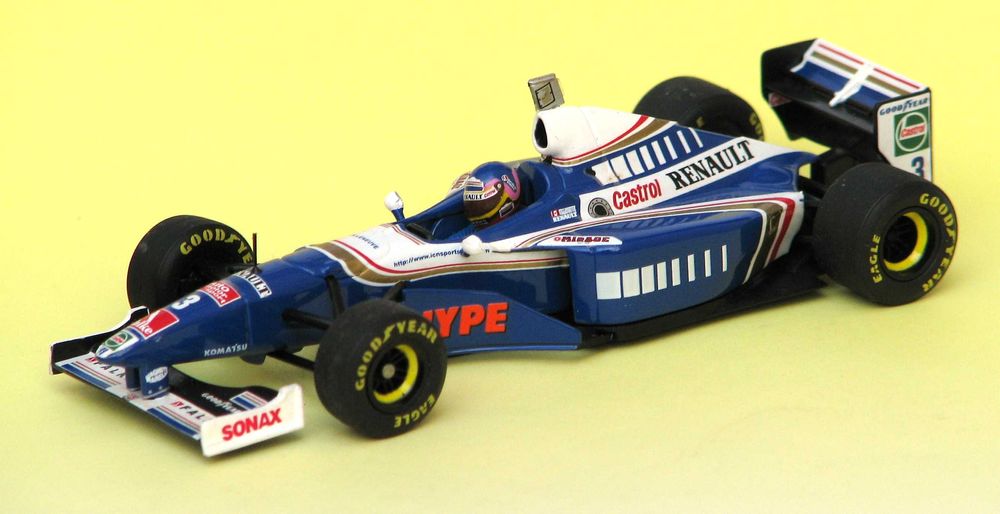 Williams Renault FW 18 19 Villeneuve F1 1996/7 Minichamps 1/43 + caixa
