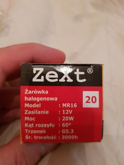Żarówka halogenowa 20W 12V MR16 .