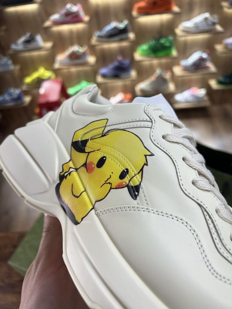 Кросівки Gucci Rhyton “Pikachu” Beige Logo