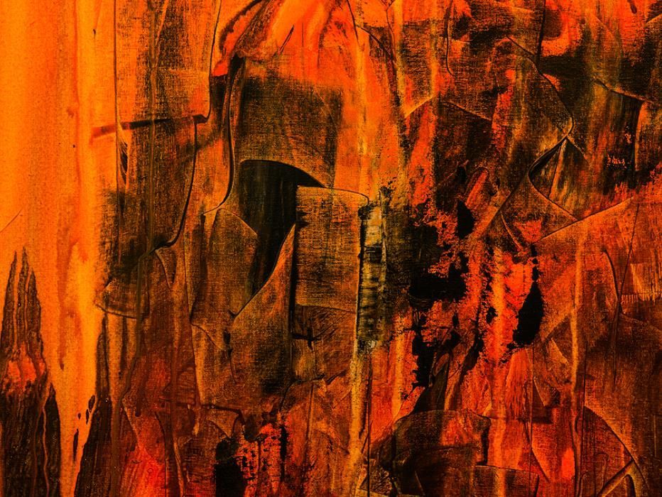 Продается картина "Пламя". Абстрактная современная живопись