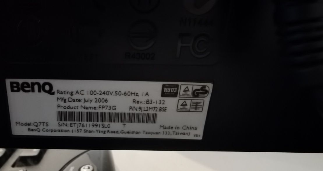 Ecrã LCD Benq 17"