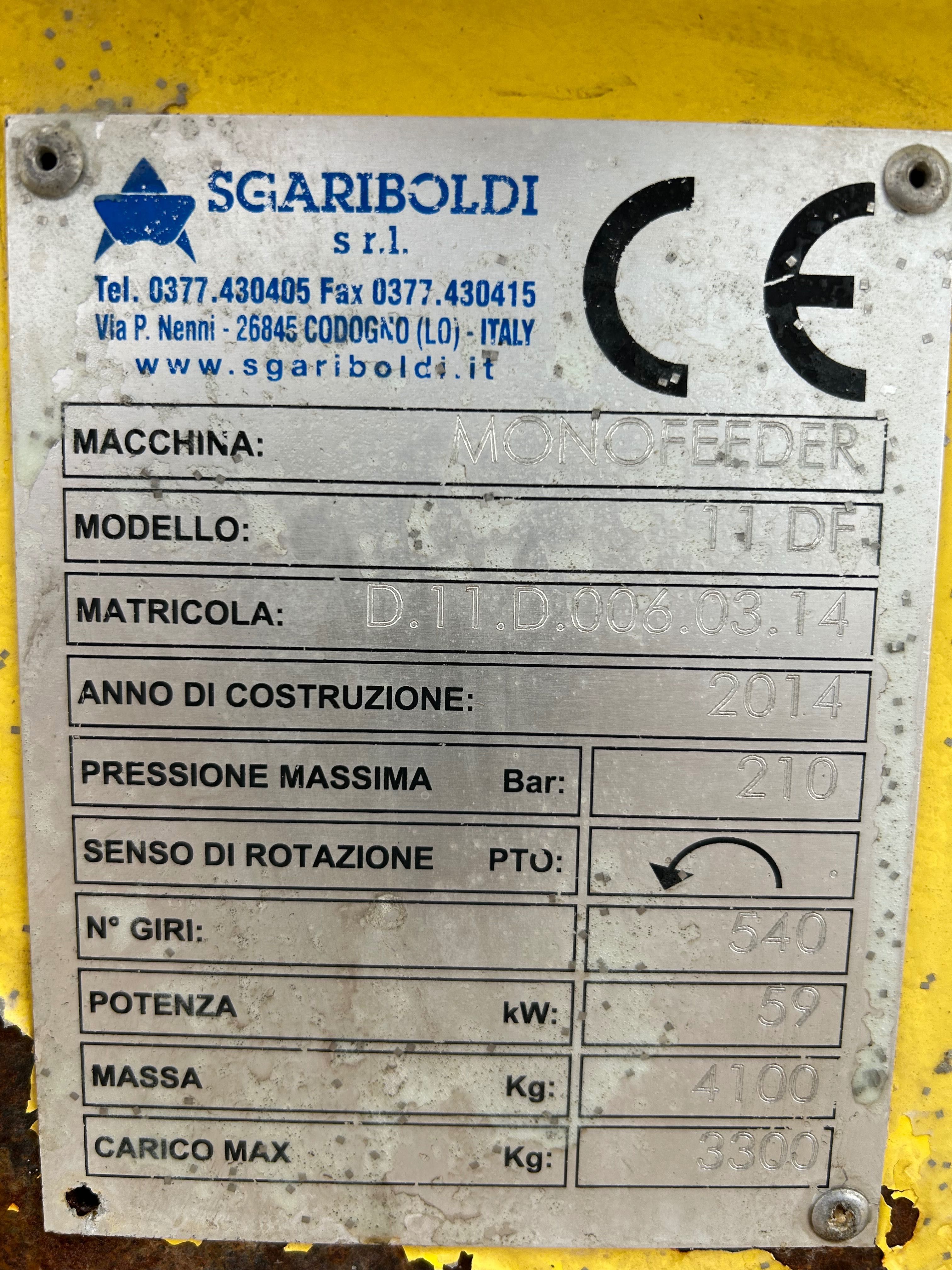 Paszowóz Sgariboldi mono II DF